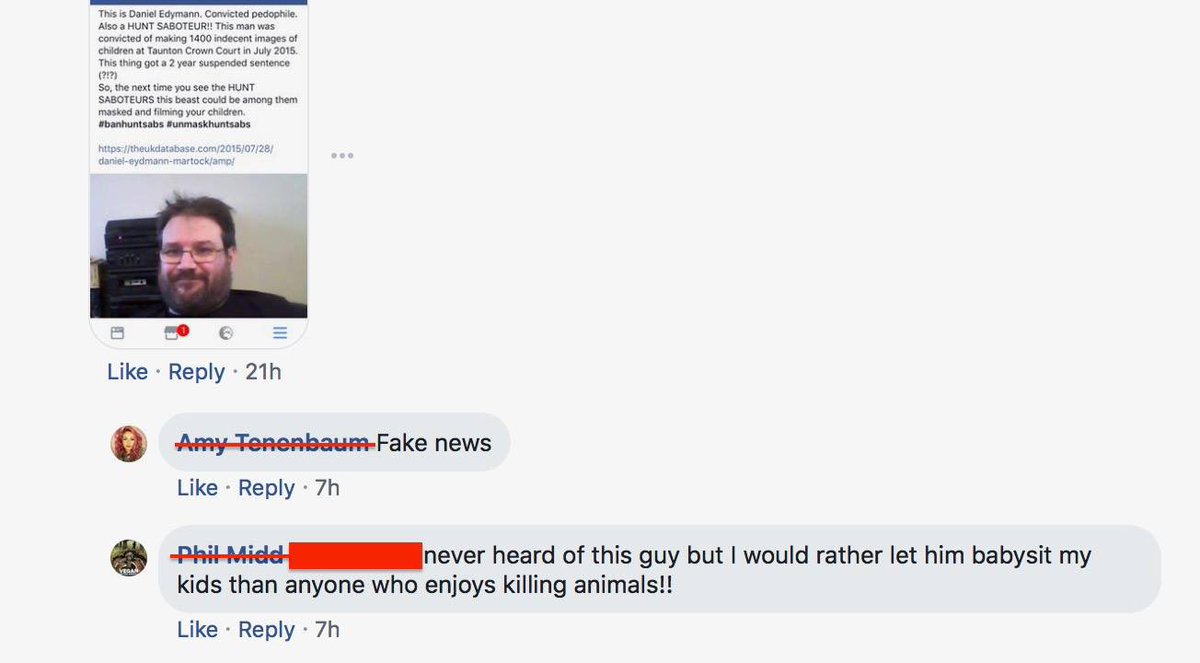 lurcherwork's tweet photo. Just take a minute to unpack this. How disgusting that a parent could write this comment. #ARloon #animalrights #huntsab https://t.co/qZEAWrvvq6
