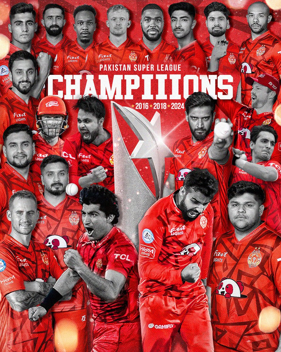 🏆🏆🏆

The Most Successful Franchise of Pakistan Super League!

#MSvIU #HBLPSLFinal #HBLPSL9 #UnitedWeWin #LaalHaiYeAagHai