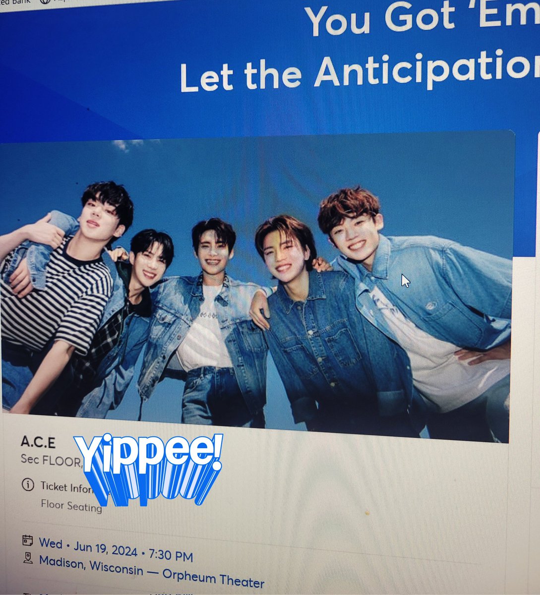 I get to see A.C.E for the first time! It will also be my second kpop concert ever!
#ACE_2024UStour_REWINDUS #FindMyCHOICE @official_ACE7