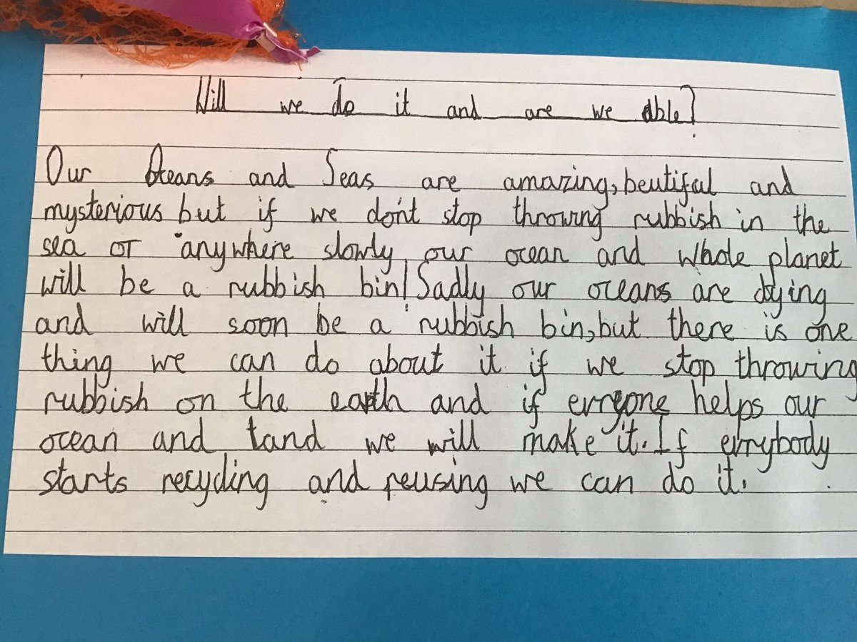 Is it too late? Super take care work from Year 3, giving us all something to think about…🤔#saveourseas #takecareofourworld #beexceptional 🐬🐠🐢