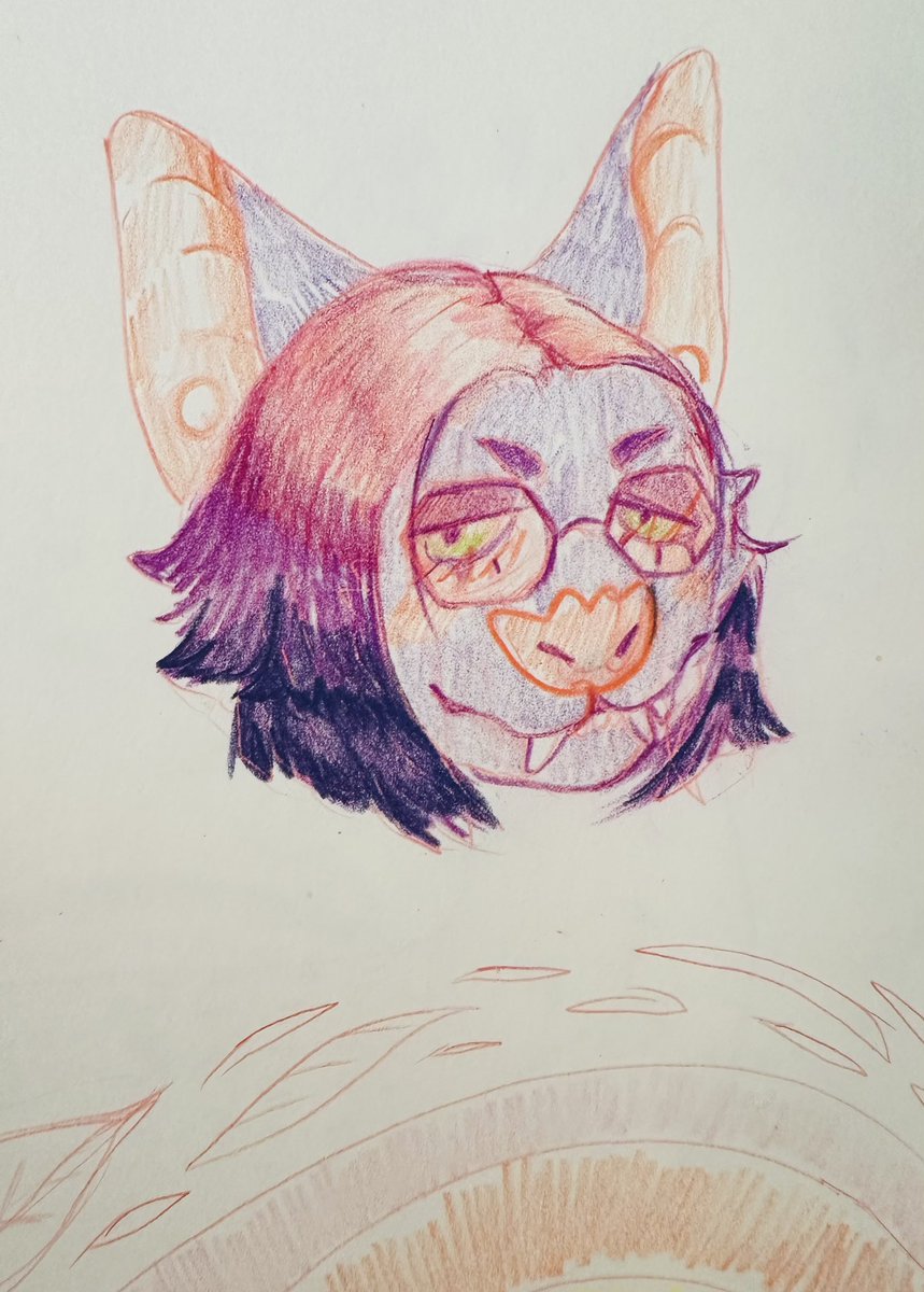 Here’s a little colored pencil sketch book doodle :3c

Character owned by @Berry_toadyy