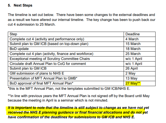 Two months of the year will already be gone by the time NHS trusts confirm their annual plans for 24/25... This ultimately comes back to an absence of stable Govt & long term plans