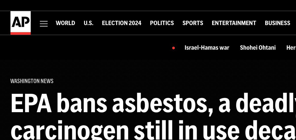 Hold on, didn't we ban asbestos years ago?

#news #asbestos #wtf