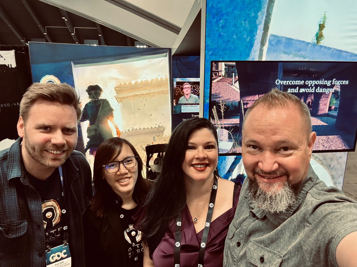 Day two of #GDC talking to poeple about the Bible based game Gate Zero! Been a great show so far, looking forward to today! @BibleX_Games #GateZero