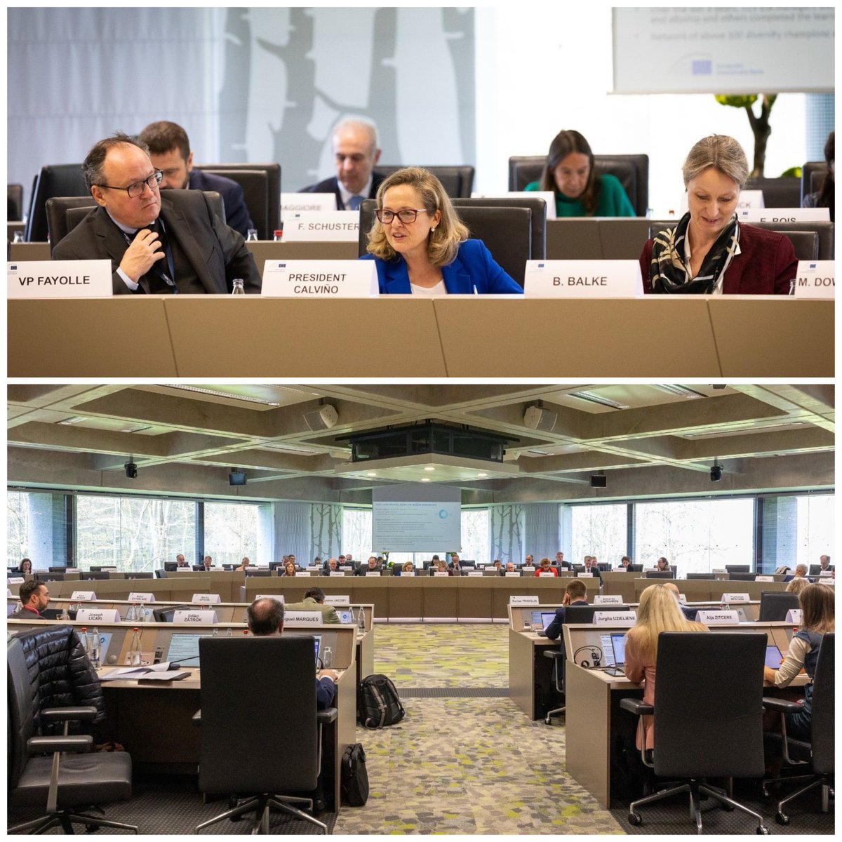 Very productive meeting of the @EIB Board of Directors. More than €5 bn of financing approved for projects in 🇨🇿🇫🇮🇫🇷🇩🇪🇬🇷🇮🇹🇳🇱🇵🇱🇪🇸🇵🇹🇷🇴🇸🇪🇺🇦 to deliver on EU priorities, support competitiveness and improve people's lives. We are investing in Europe’s future.