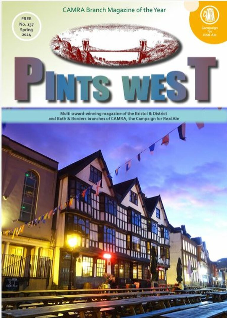 The latest edition of Pints West magazine is being delivered to many pubs in the area. Call in for your free copy.