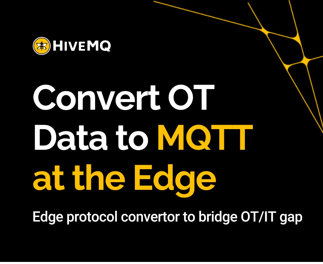 🚀HiveMQ Edge: An MQTT gateway that bridges the OT/IT gap, facilitating seamless interoperability. Check out the new features. 🐝 loom.ly/y_mP4l8 🐝 #MQTTGateway #HiveMQEdge #industry4.0 #protocolconverters #MQTT #Edgegateway