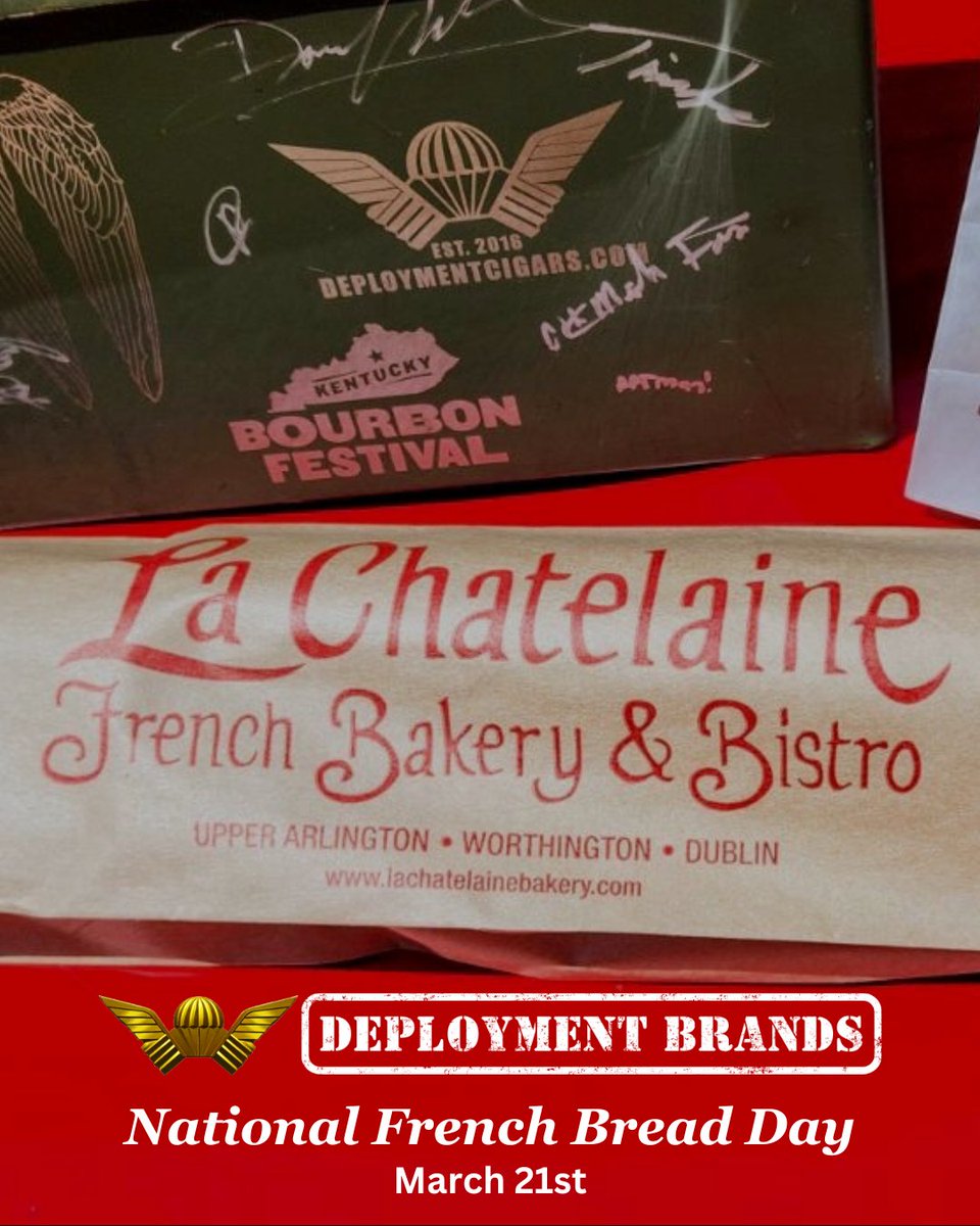 deploymentcigar's tweet image. National French Bread Day!

Did you know French bread owes its existence to a 1920 law?  To prevent bakers from working before dawn, a new, quick-rising bread was needed. 

Enter the iconic French baguette!

#NationalFrenchBreadDay #FrenchBread #DeploymentBrands #Baguette