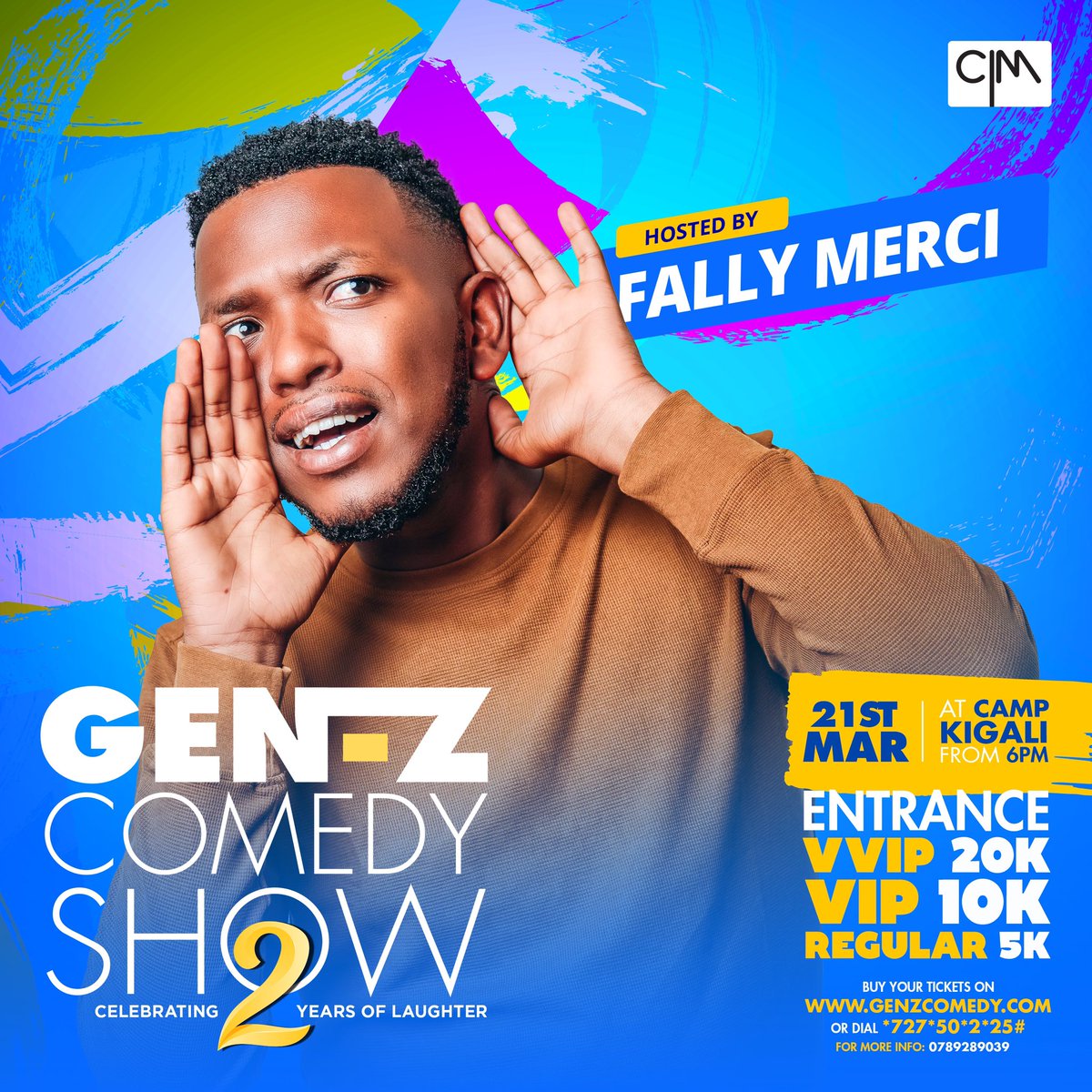 Tonight is a special day. @MerciNdaruhutse is going to make history, and will show that he is a strong pillar in the comedy Industry. Don’t be told about it, come through.