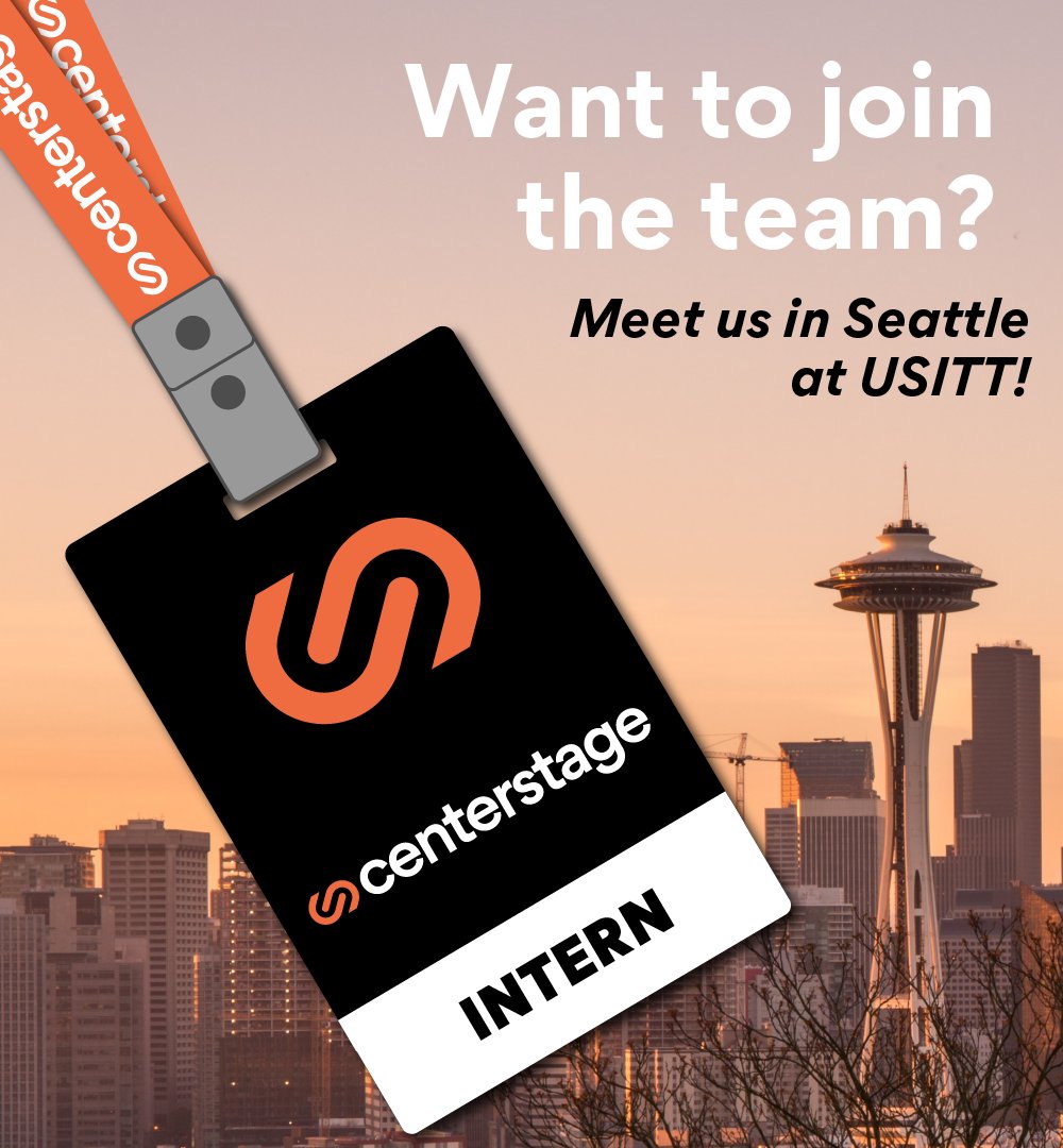 USITT is here! ⭐️ Centerstage is in Seattle alongside students, young professionals, and industry experts at this year’s conference. Come see us at booth 2915 to learn about our production internship! #USITT24 #ExpertsinExperience