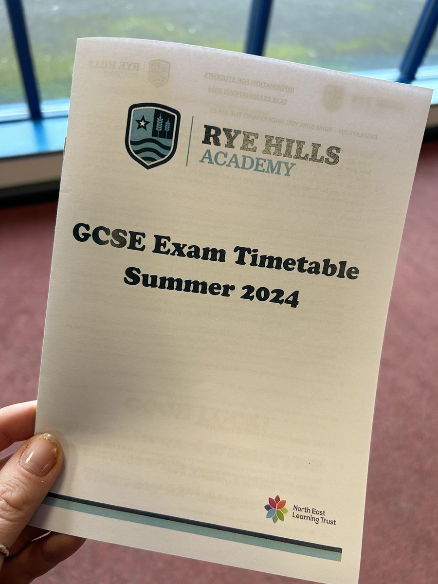 Lucy is over @RyeHillsAcademy this evening for their Year 11 Mock results day!