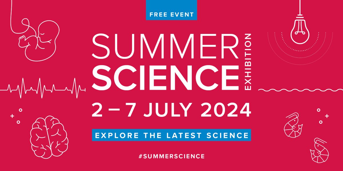 We are very happy to announce the 14 flagship exhibits that you can explore up close at the 2024 #SummerScience Exhibition! From brain scanners to ice cores, and stem cells to dark matter, immerse yourself in ground-breaking science this summer: royalsociety.org/science-events…