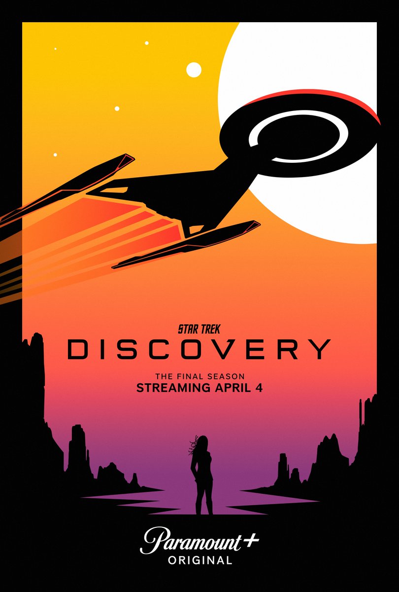 TrekCore's tweet photo. Check out these four new poster designs celebrating the final season of #StarTrekDiscovery -- arriving in just two weeks on Paramount+.

#StarTrek https://t.co/U0EMUokCeK