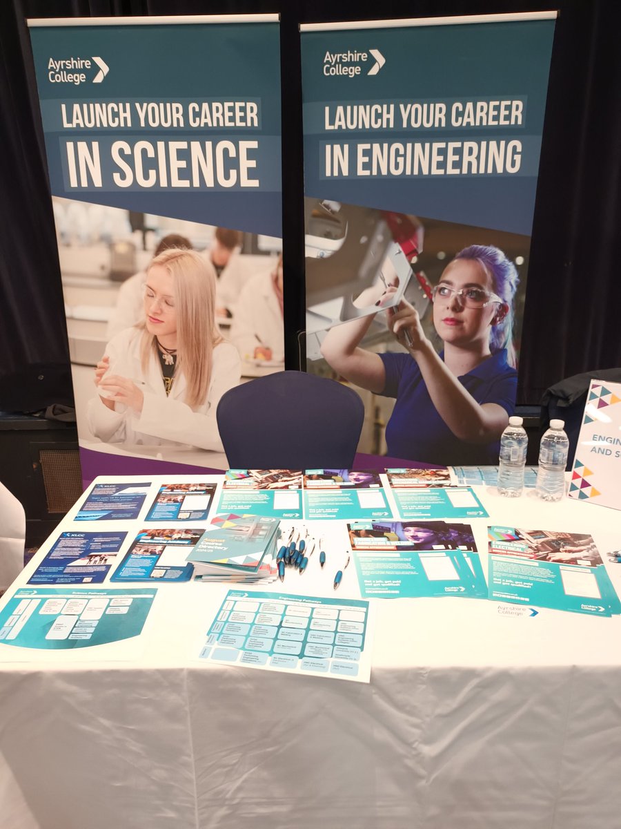 Engineering and Science are here as well, come along to ask about the PEO course, Modern Apprenticeships, getting started in Science and Adult Returners!