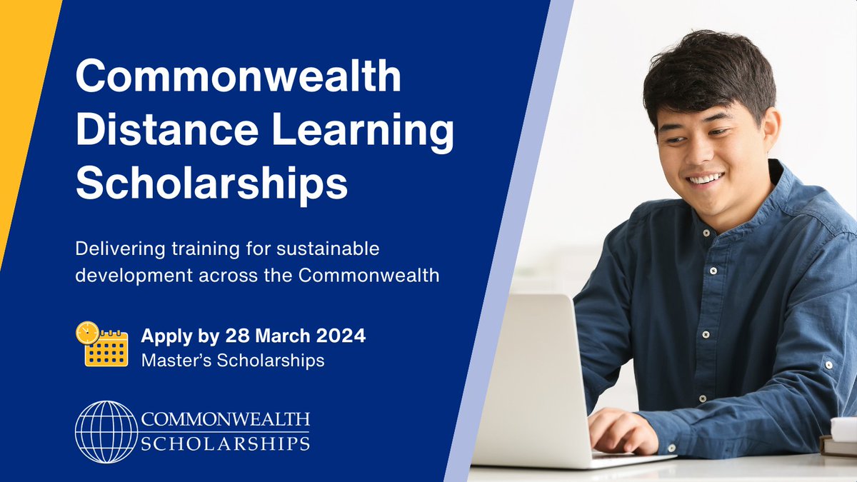 ⏰ There's just one week left to apply for our #Commonwealth Distance Learning Scholarships!

Don't miss out on this life-changing opportunity to harness your skills for development impact with a Master's degree from a UK university.

Apply by 28 March: bit.ly/42PsIsp