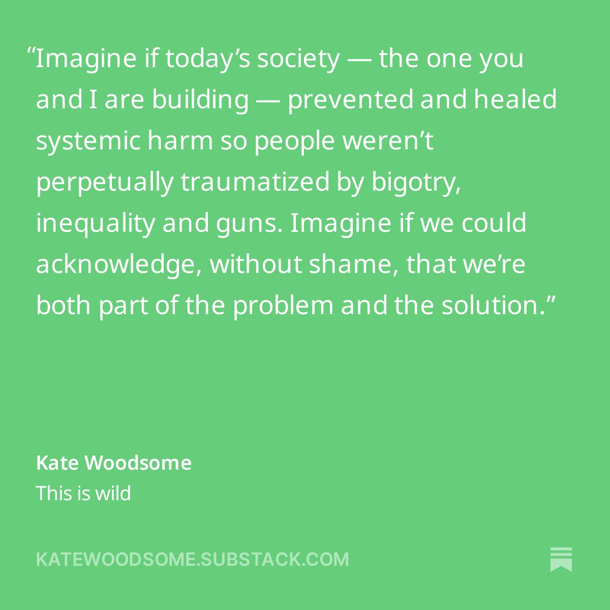 A thing I love about having a newsletter about mental health & democracy is pointing readers to wiser minds than mine. katewoodsome.substack.com/p/this-is-wild In latest: @iaminseparable @keithedwards @knightcenterut @LWalsh @JenniferBrandel @hotzthoughts @hadleybgreen @NdefoNkem @DrGaborMate