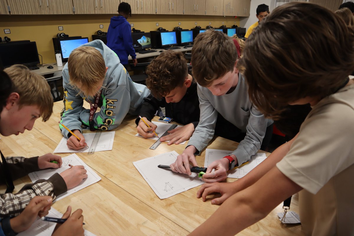 Mrs_Hysmith's tweet photo. @Wellborn_MS #Engineering Students are levelling up their Technical Drawing skills by creating to scale orthographic projections, adding accurate dimensions, using their drawings to create 3D models in @tinkercad, &amp; printing on our @Ultimaker printers.
#CSISDCTE #WMSWarhawks https://t.co/vYXCdBnEL3