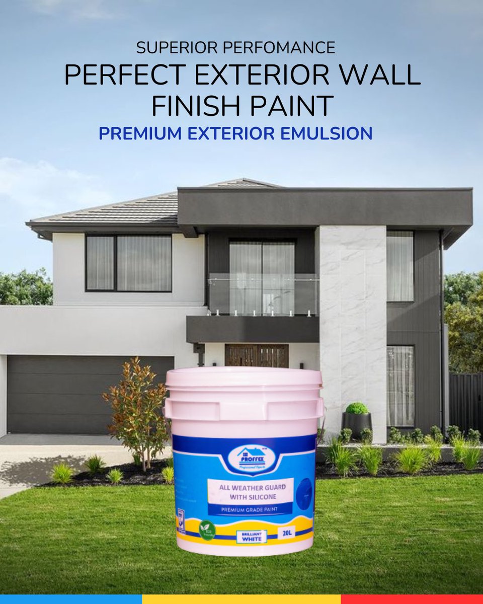 ProffexPaints's tweet photo. This paint is a high-performance, top-tier exterior paint specially crafted for exterior walls. It’s not just paint; it’s a protective shield that stands up to the elements.

📲 +254 111 345 380 to order or inquiries 

#ProffexPaints #ExteriorPaint #SiliconeExteriorPaint https://t.co/qwqsYWdFjH
