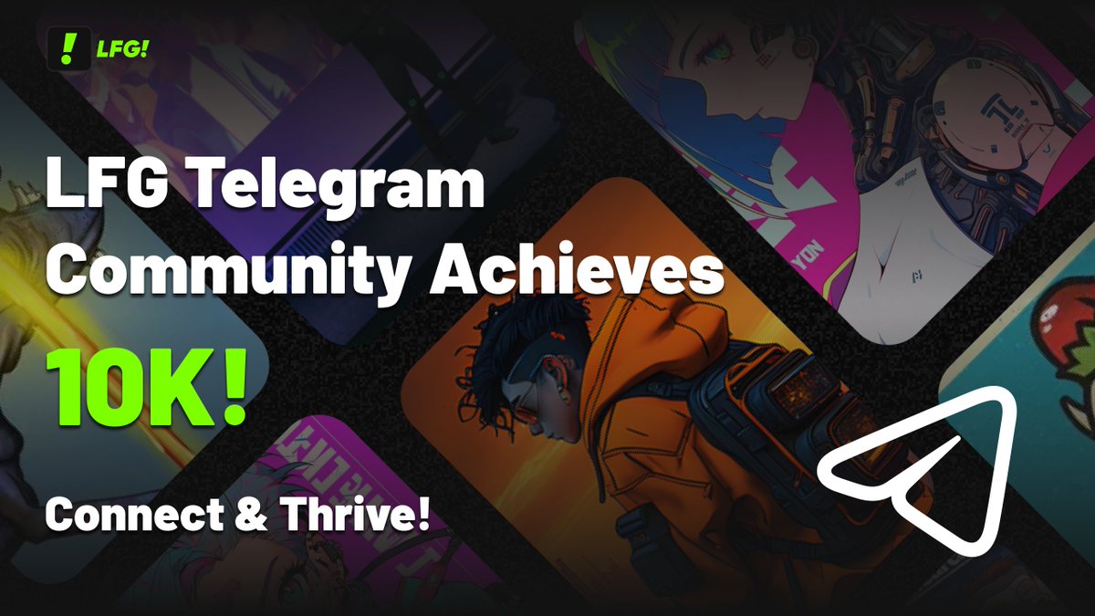 LFGWeb3App's tweet photo. ๐ Big cheers as our LFG Telegram community crosses 10K members!
๐ Join the celebration and be part of our growing family. Dive into discussions, get exclusive updates, and more. Let's build, share, and grow together.
Tap in now: https://t.co/IzG4VFA30a
#LFGCommunity https://t.co/Eslr4i6L22