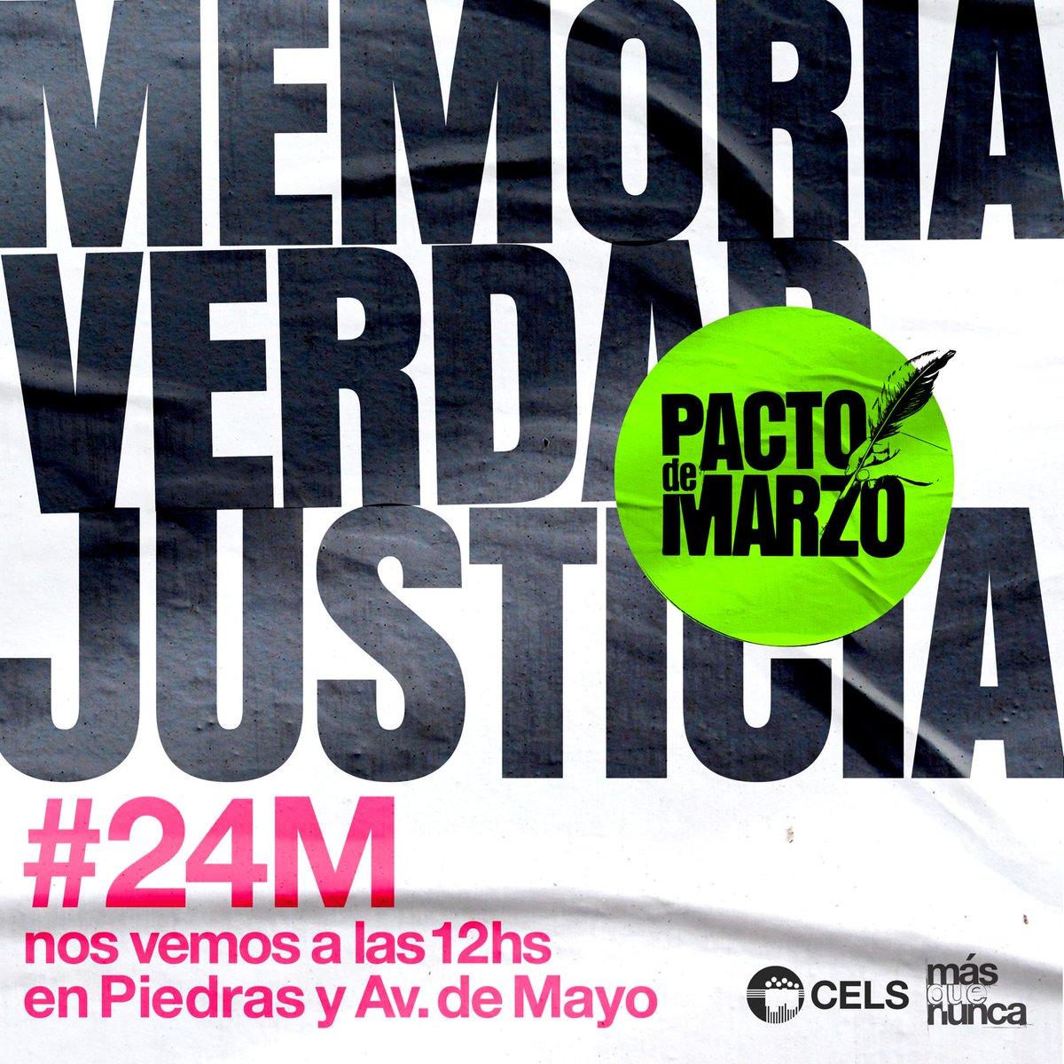 CELS_Argentina's tweet photo. EL #24M NOS ENCONTRAMOS EN LA PLAZA

Más que Nunca. https://t.co/QxWnBvhyyg