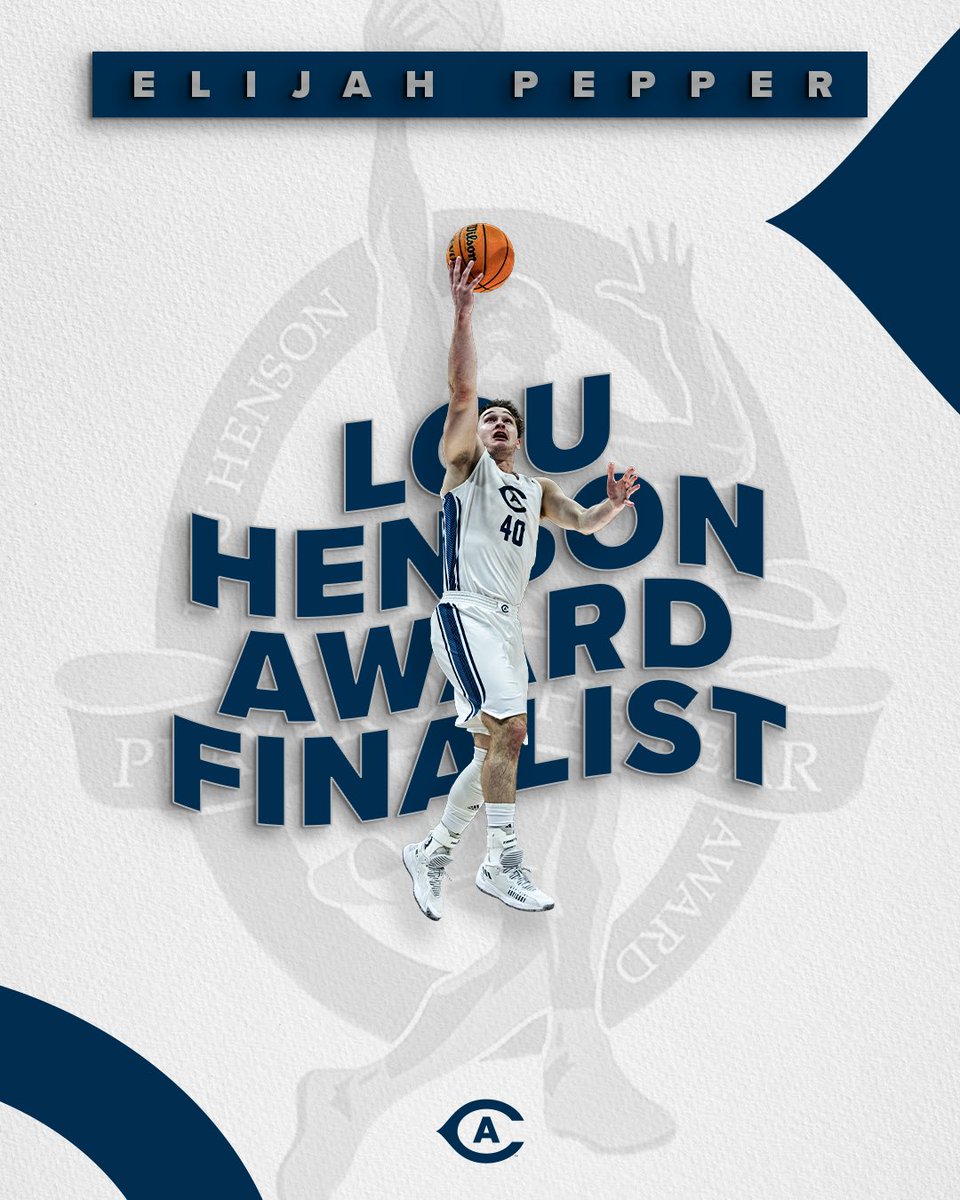 𝐅𝐈𝐍𝐀𝐋𝐈𝐒𝐓 Elijah Pepper has been named a finalist for the Lou Henson National Player of the Year award, given to the nation’s top mid-major college basketball player! #GoAgs | @ucdavisaggies