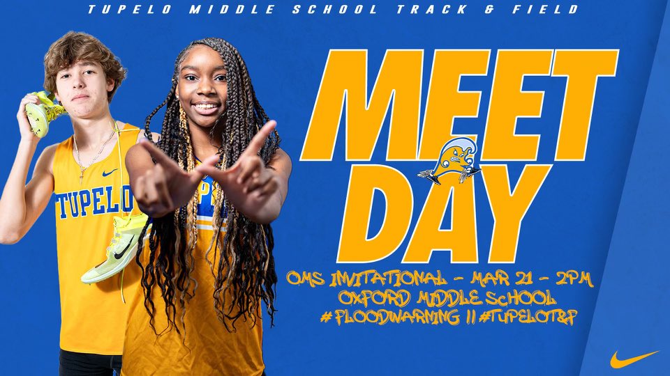 Meet Day! #FloodWarning OMS Invitational ⏰ 2:30 PM 📍Oxford High School, OMS Track 🌡️70 ☁️ ℹ️ ms.milesplit.com/meets/593843-o… 🎟️$7 at gofan.co/app/school/MS1… #WeRunTheTUP #GoWave