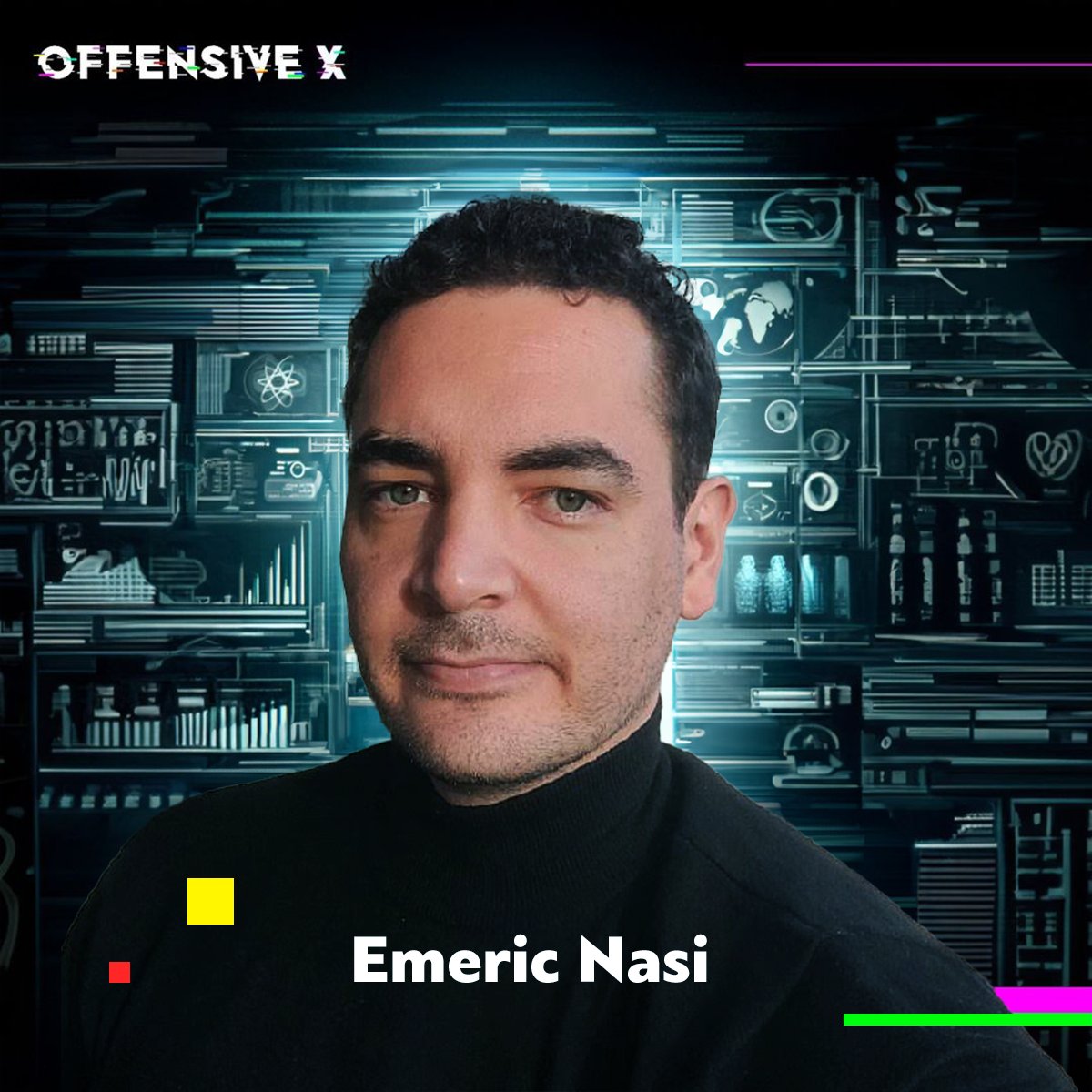 We are thrilled to announce that Emeric Nasi, a French cybersecurity researcher and the visionary founder of BallisKit, will be joining us as a speaker at the upcoming Offensive X Conference!

📅 Join Us: offensivex.org/register.php