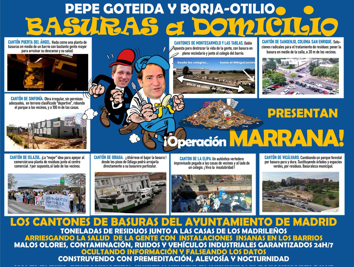 @AlmeidaPP_ ¿Se han interesado por su política de llenar Madrid de #Vertederos, como el de #LaElipa_Ventas? @no_al_canton @NO_canton @no_cantonPAngel @noalcantonlapaz @NOCantonIslazul @NOCANTONMNTCRML @NOCantonVicalv @fl_fln @CantonAquiNo @VanesaV85710866 @ReubicacionPau @ColeMasCantonNO