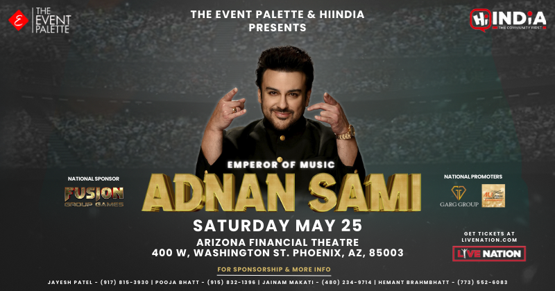 JUST ANNOUNCED! 🎶 Adnan Sami (@AdnanSamiLive) is coming to Arizona Financial Theatre on Saturday, May 25! 🎟️ On Sale | Friday, March 22 at 10AM 👉 livemu.sc/3x64qyM