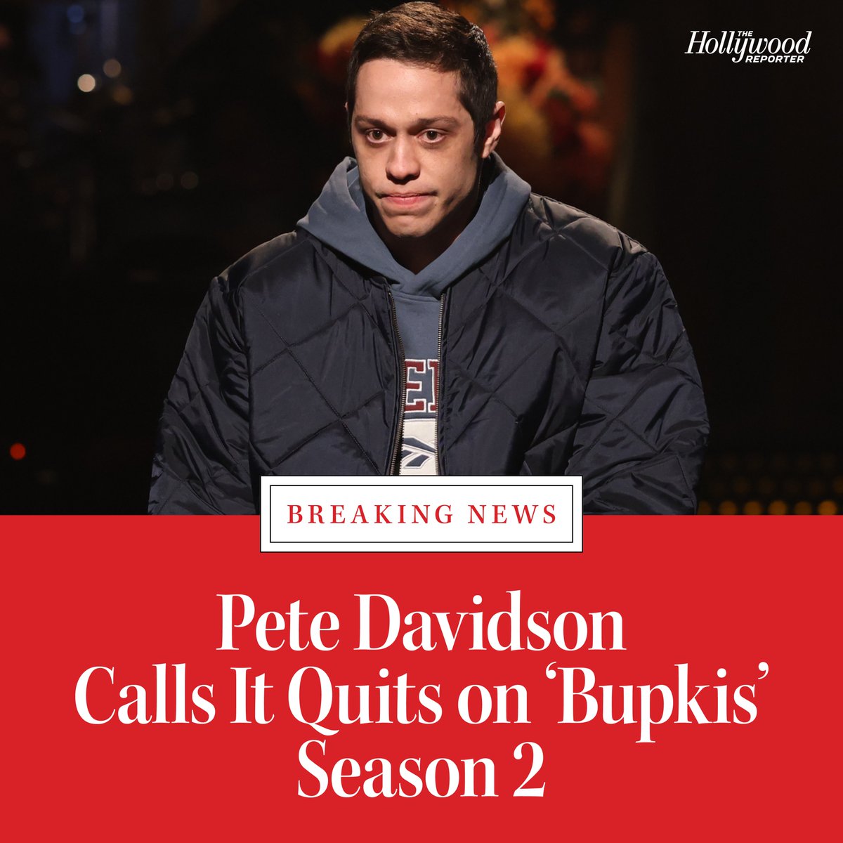 Pete Davidson has called it quits on #Bupkis and is walking away from the previously announced second season: 'This part of my life is finished' thr.cm/w0K2vqV