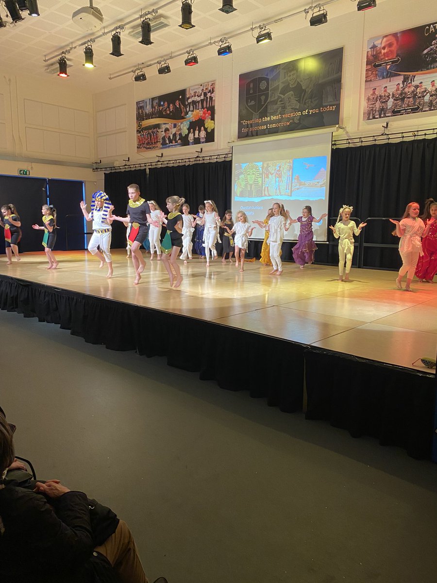 Up first for this evening’s @CampsmountAcad dance show, were the fabulous Egyptians of @OwstonPPA Live updates to follow, a full score of 7s across the board from our judges this evening! @LegerEdTrust