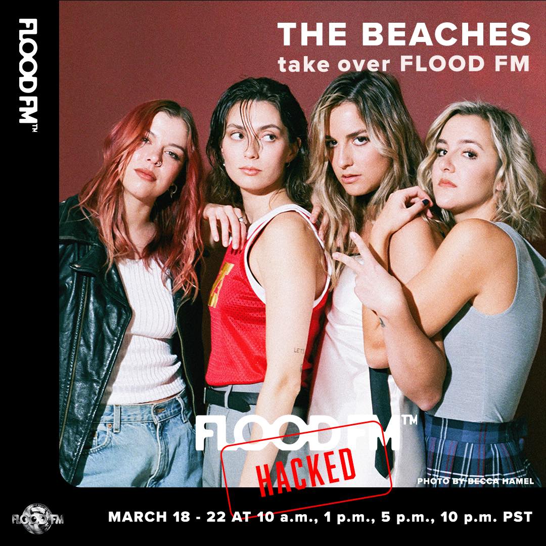 Happy Friday!

Today is your last chance to catch @thebeaches on FLOOD FM 📻🇨🇦🎙️

Listen to their guest radio show HACKED today at 10am, 1pm, 5pm, 10pm PST

They drop on some fab stuff, like PET SHOP BOYS, ANGEL OLSEN, KIM GORDON, LITTLE SIMZ and much more 

@floodmagazine @AWAL