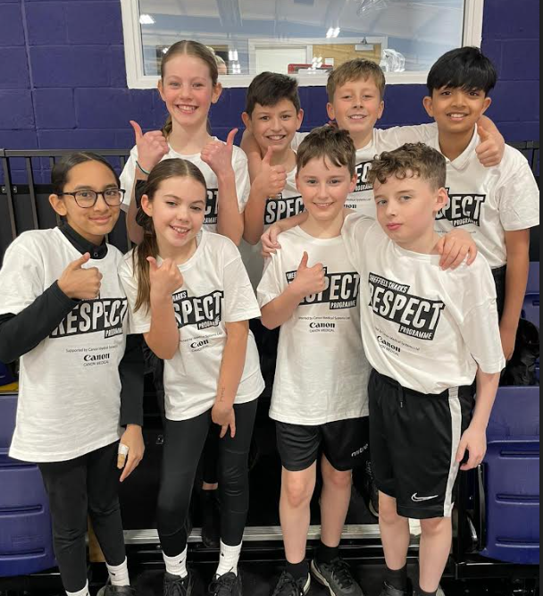 As part of their work on RESPECT, children from Y6 took part in a basketball competition at the Canon Medical Arena. The children loved competing and showed respect for each other, the opposition and the officials. @SheffieldSharks @ForgeSSP