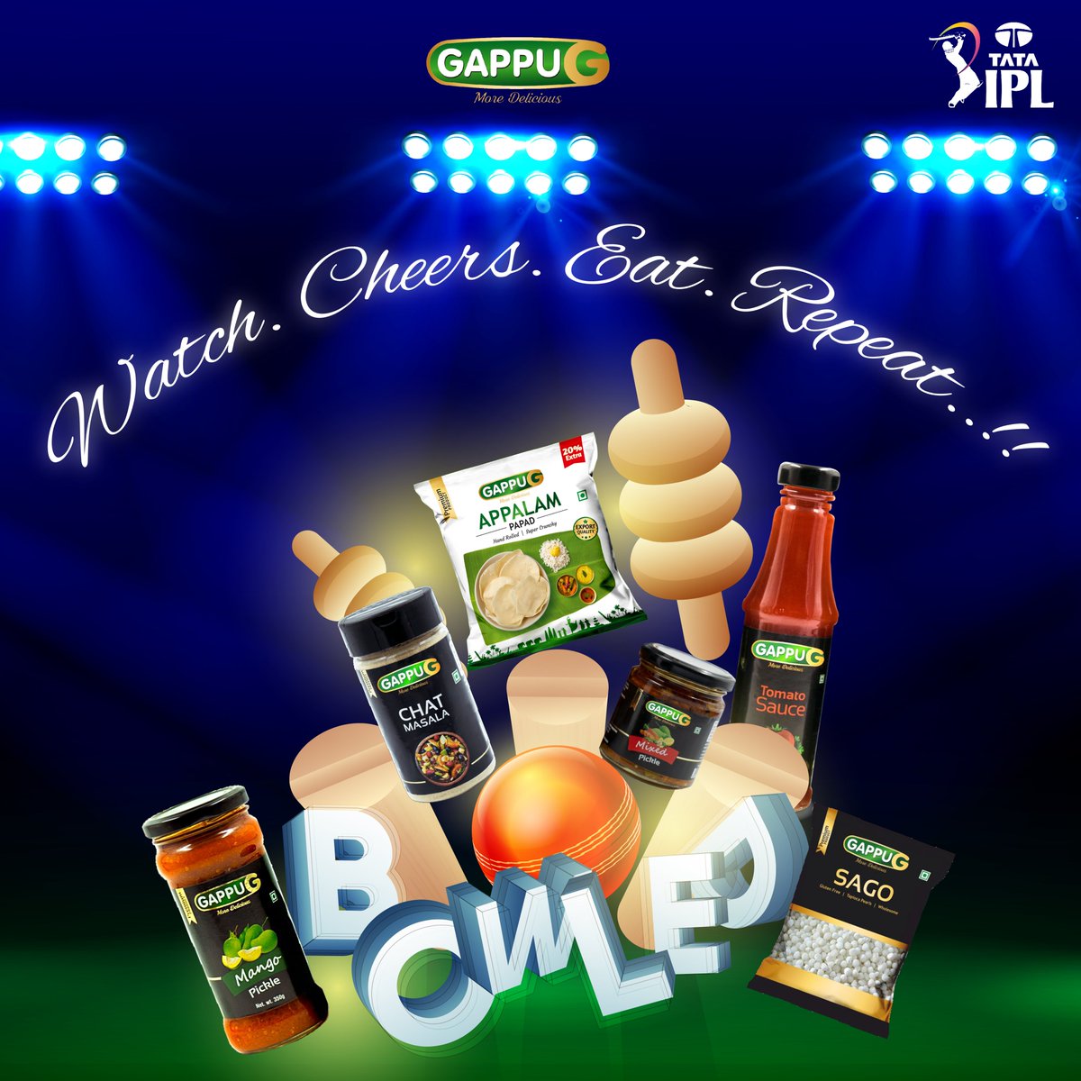GappuG_Food's tweet photo. Gear up for the ultimate cricket frenzy with #GappuG!
#pickle #sauce #snacks #product #cricket #Spices #ipl #ipl2024 #flavors #india #T20 #T20Cricket  #cricketmatch #indiancricket #indiancricketteam #cricketfever #sport #bcci #viral #explore #food #foodie #TeamIndia #cricketneeti https://t.co/LDS2DmTF4r