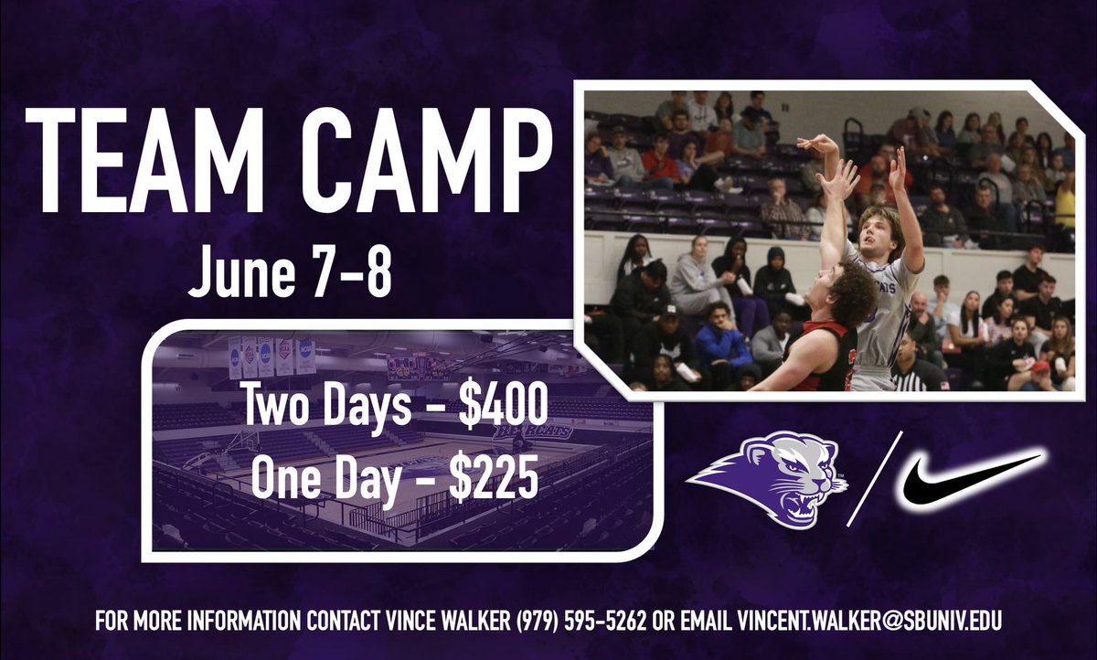 🚨 SBU TEAM CAMP 🚨 DM or Contact Coach Walker (979) 595-5262 for more information