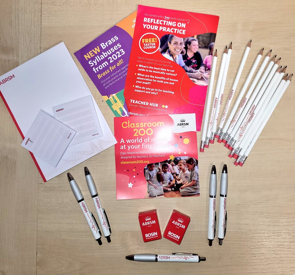 We have received these goodies after having a productive chat with our ABRSM Regional Development Executive. We're excited to explore all ABRSM resources available! More opportunities for our talented North pupils! @ABRSM