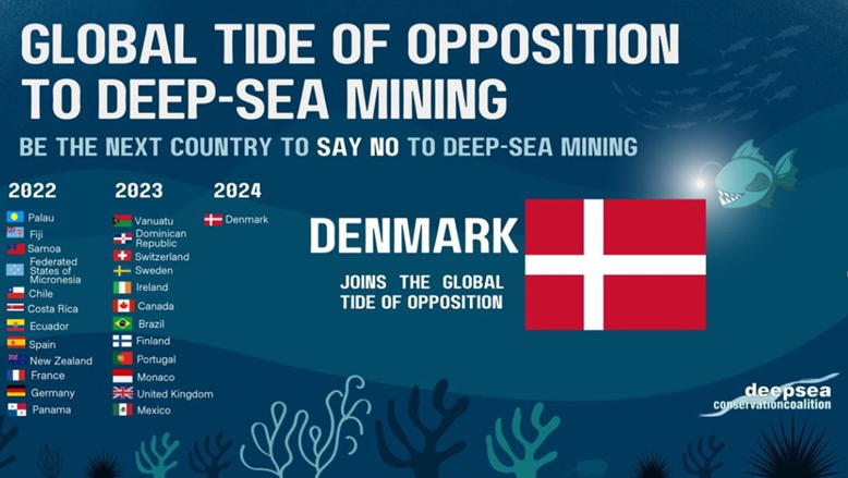 🇩🇰🇫🇴🇬🇱 are proud to announce our support for a precautionary pause on #deepseamining, emphasizing the need for: 1⃣ implementation of a robust set of regulations, & 2⃣ sufficient scientific information on environmental impacts from deep sea mining. #UNCLOS #ISBA29