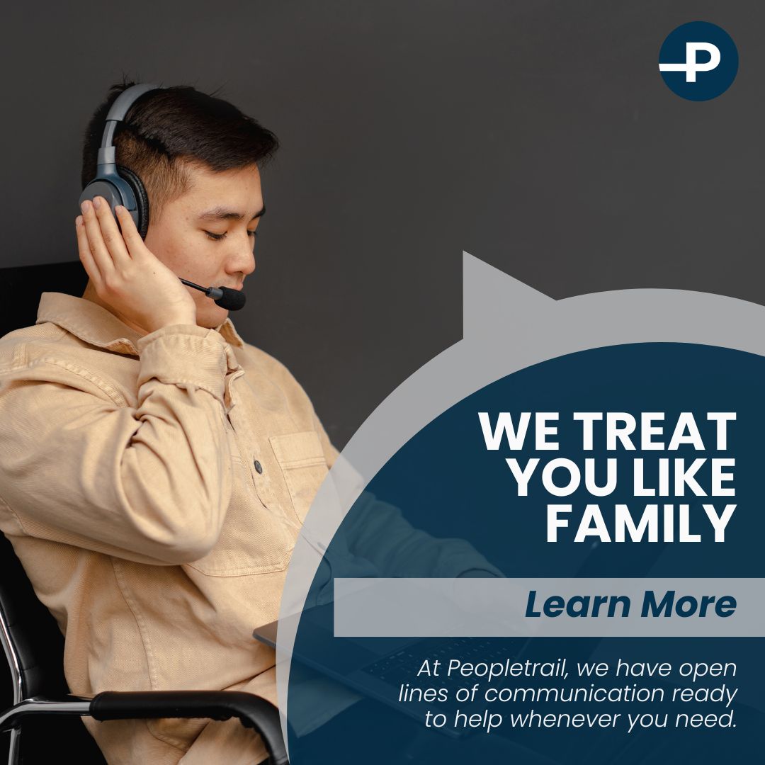 At Peopletrail, we redefine partnership by treating your people like our own. We ensure every candidate enjoys a seamless experience, with open lines of #communication ready for any questions or concerns. Learn More: peopletrail.com #CandidateExperience