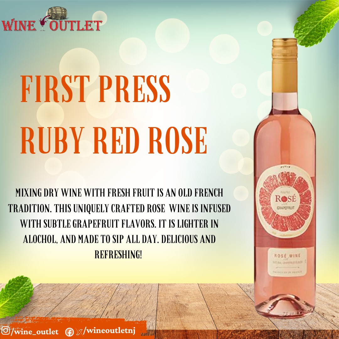 First Press Ruby Red Rose

#firstpressrubyred #firstpresswine #rosewine #roséallday
#wineoutletnj #secaucusnj #manasquan #secaucus #walltownship #pointpleasantbeach #pointpleasant #brickplazanj #allaireplaza #holmdel