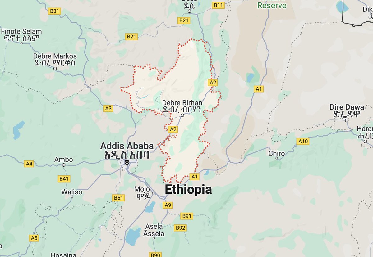🧵THREAD: The North Shewa Zone (Amhara Region) has faced numerous attacks since <a href="/AbiyAhmedAli/">Abiy Ahmed Ali 🇪🇹</a> and his Oromo Prosperity Party regime came to power by proxy Oromo militants using the Oromo Special Zone as a springboard. Ensuing war and violence has devastated tens of thousands. /1