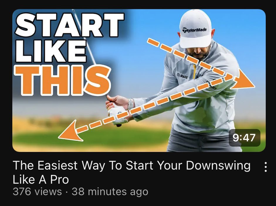 Struggle starting your downswing? This method makes it happen automatically so you can do it perfectly every time 

youtu.be/_1sQ_TXdEBk?si…