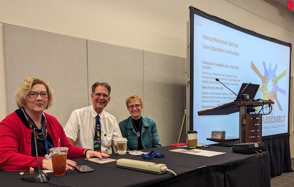 My ❤️ is beating so... Feels so new each time I hear it. Delighted this is going #hapc24 prime time! ☺️ Thank you @cpuchalski1, @Nvrflycoach, & Betty Ferrell! Interprofessional Professional Spiritual Care Education Curriculum. Look it up and join us. @MDelgadoGuay @NoreenChanSg