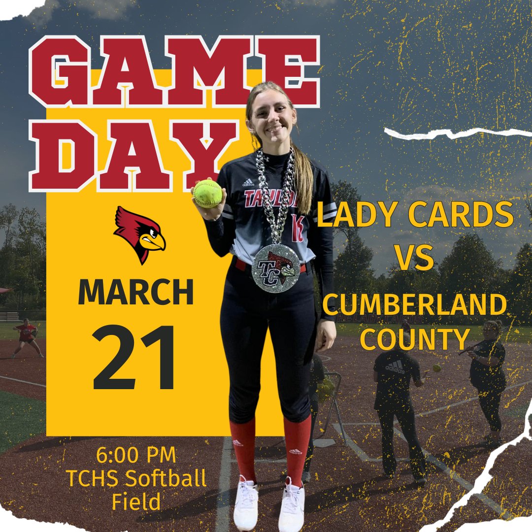 𝐓𝐂𝐇𝐒 𝐒𝐎𝐅𝐓𝐁𝐀𝐋𝐋 vs. Cumberland County TONIGHT at 6:00 PM. 

Link to purchase tickets: gofan.co/event/1450666?…

#tcpride #gocards #ladycards #tchssoftball