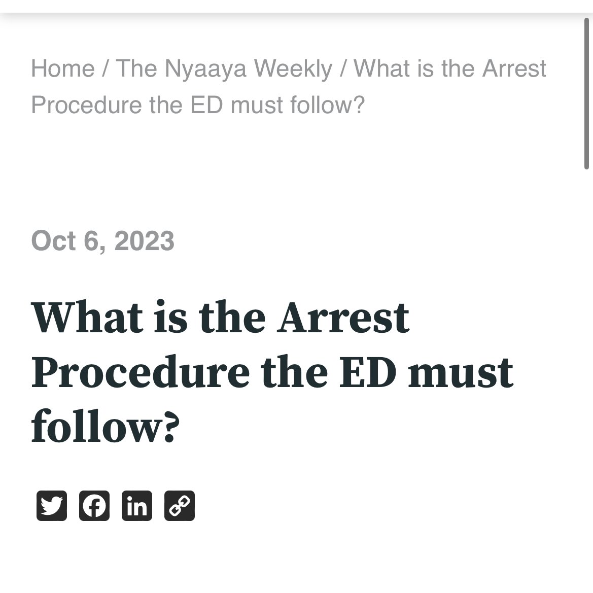 The #DirectorateOfEnforcement (ED) is a multi-disciplinary organization that investigates the offence of money laundering and the violations of foreign exchange laws. To learn the Arrest Procedure the ED must follow visit ow.ly/HbUu50QYZhc #ED #ArvindKejriwal #Police #Jail