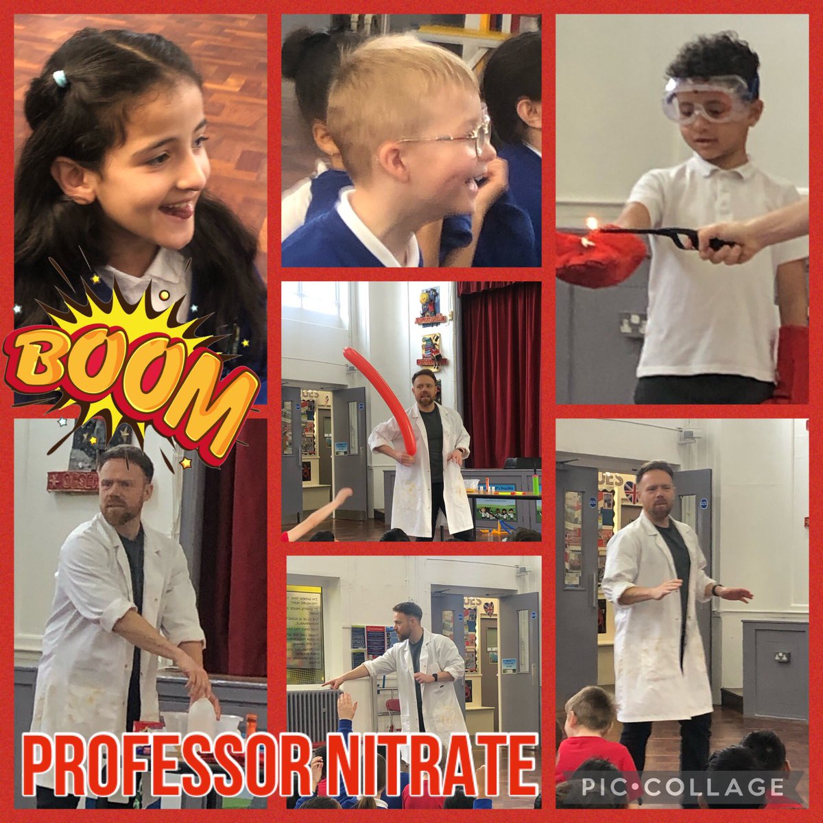 #year3 had a brilliant time at our “Silly Science” workshop with Professor Nitrate. There was lots of fire 🔥 and explosions 💥! We learnt that you need fuel, oxygen and heat to make fire. 
@lfp3mc @lfp3ec @lfp3kr
@Lea_Forest_HT @LFP_MCollis @LFP_Dep @LFP_DHT_MrW @lea_forest_aet