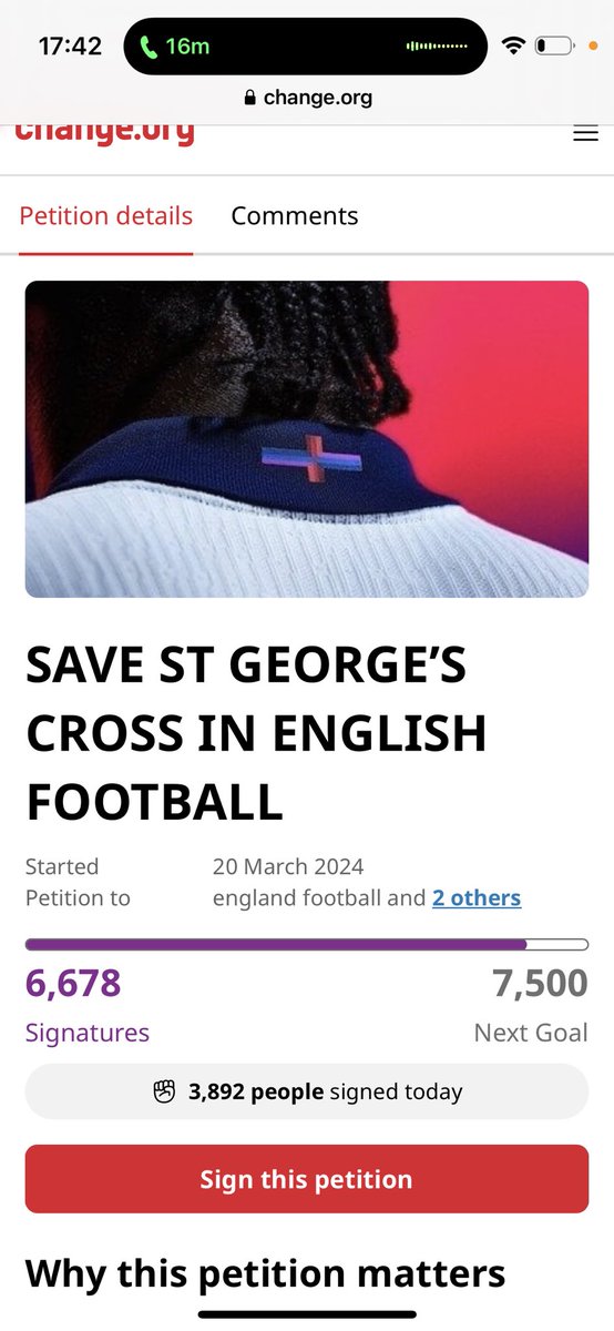Keep the pressure on @Nike 🥷 We shouldn’t accept them changing our national emblem. The cross of St George is a symbol of this great country. There is no reason to ‘playfully’ touch it. More Woke nonsense, time to resit and stand up to this b/s. 🏴󠁧󠁢󠁥󠁮󠁧󠁿 Together we can change for