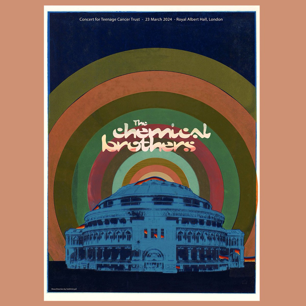 Limited Edition Poster / released this Sat @RoyalAlbertHall for @ChemBros gig in aid of @TeenageCancer / Edition of just 200 / Numbered edition 🌈🙌🥳