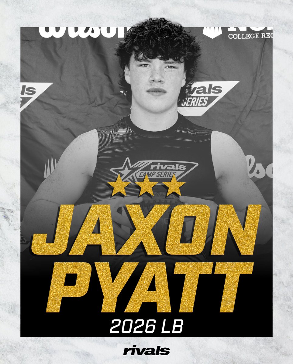 Jaxon Pyatt (@jaxonpyatt) on Twitter photo Grateful to be recognized as a 3⭐️ recruit by @rivals , still working! <a href="/tommys2s/">tommy flanagan</a> @CoachDicksAW Grateful to be recognized as a 3⭐️ recruit by @rivals , still working! <a href="/tommys2s/">tommy flanagan</a> @CoachDicksAW