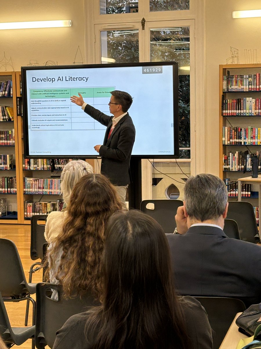 We’re thrilled to welcome Eric Hudson to engage our learning community on AI literacy and future uses of AI in school. How can we support educational fluency whilst also supporting the desirable difficulty within the learning journey?