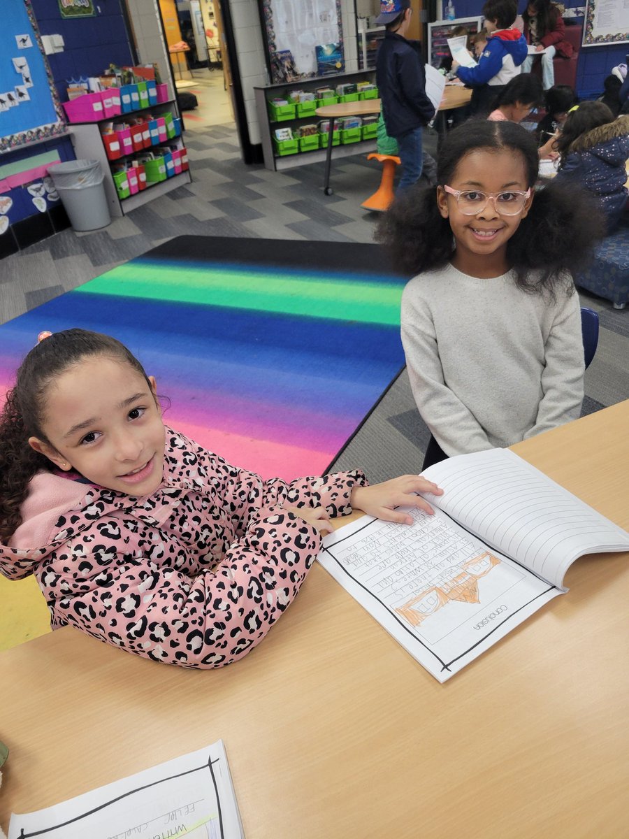We trekked over to Parkview this afternoon to share our writing about Novi Woods with <a href="/Musa2nd/">Ms. Musa</a>! Thank you for collaborating with us. 🙂 #NoviPride #NWLeads